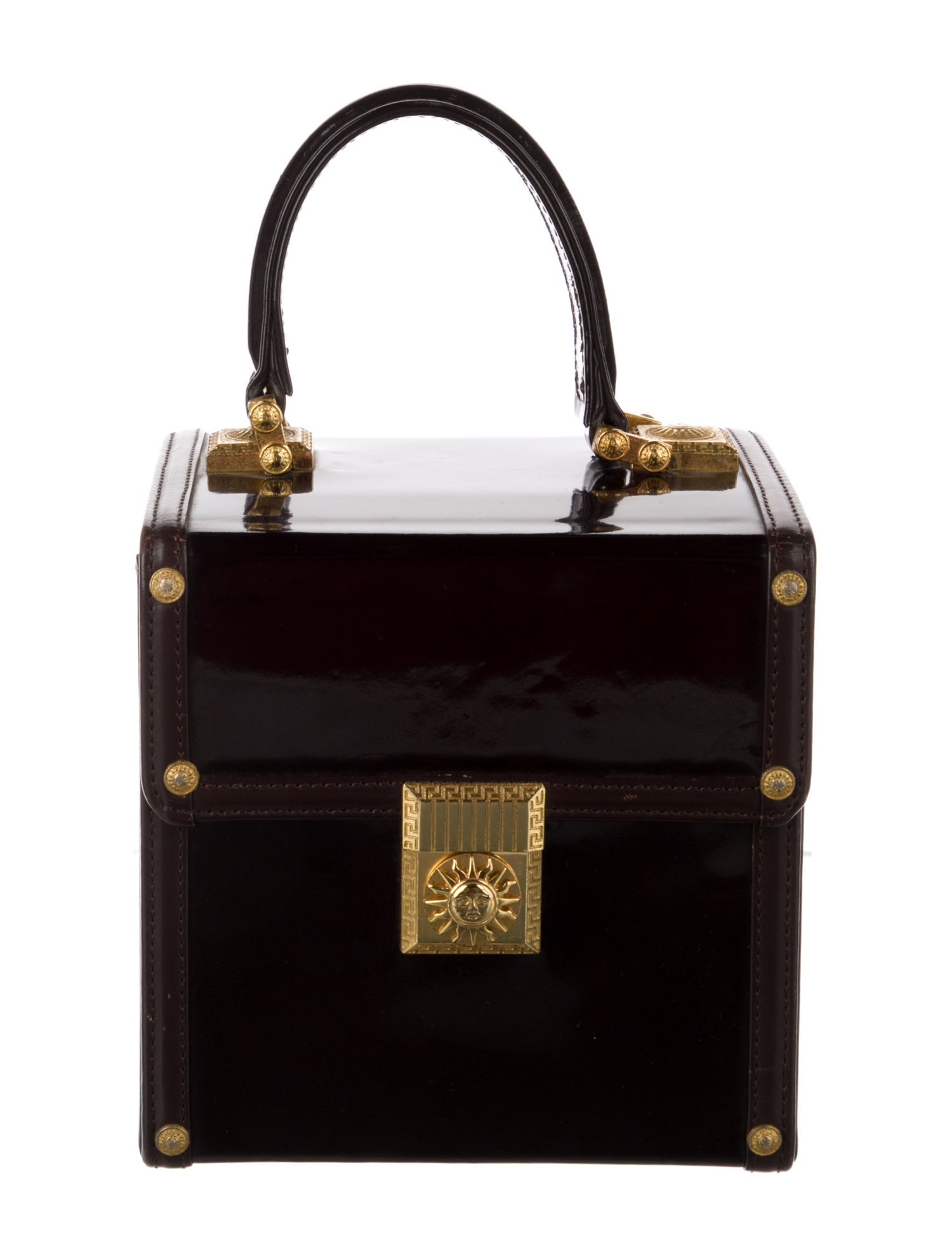 Gianni Versace Patent Leather Cosmetic Bag