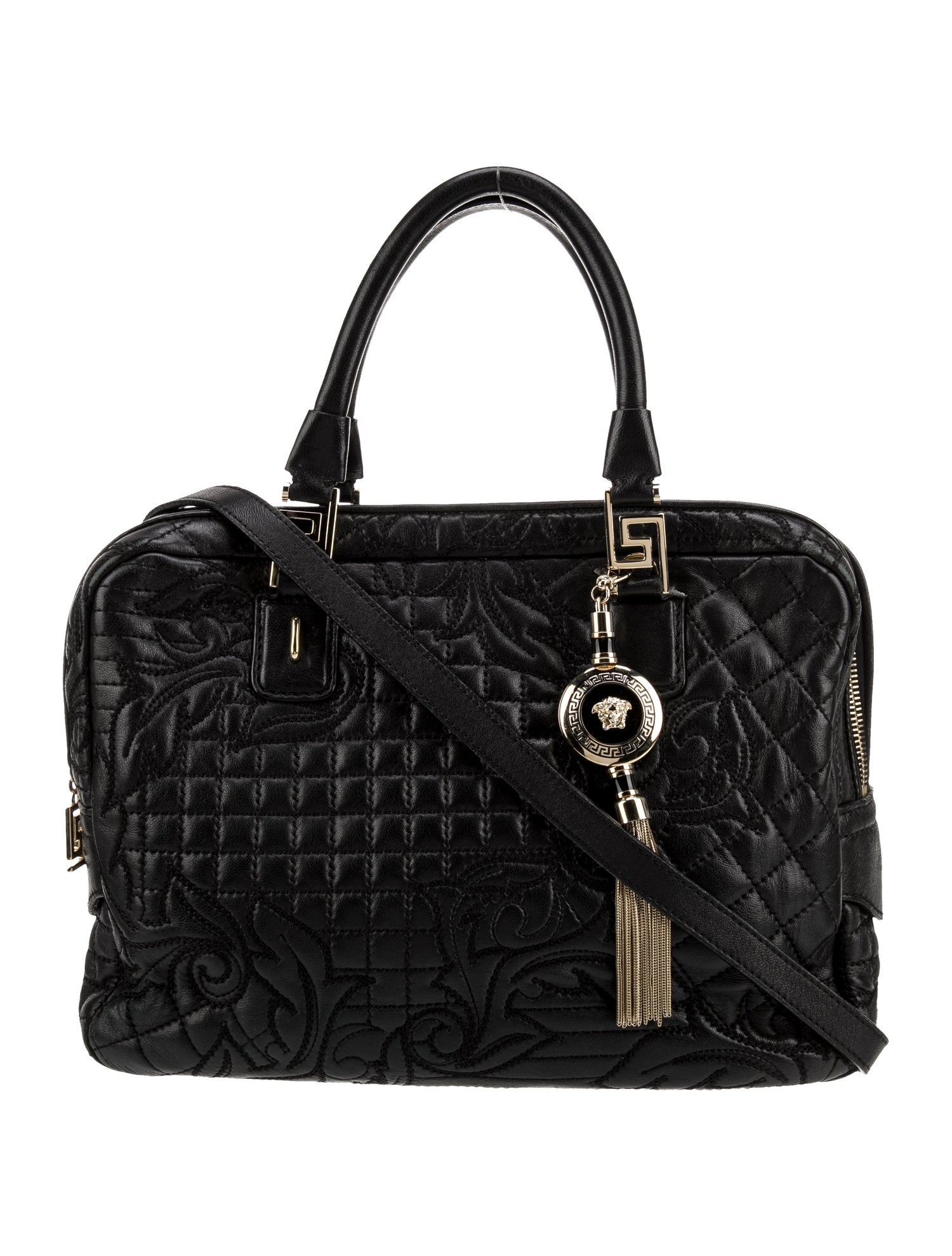 Gianni Versace Leather Top Handle Bag