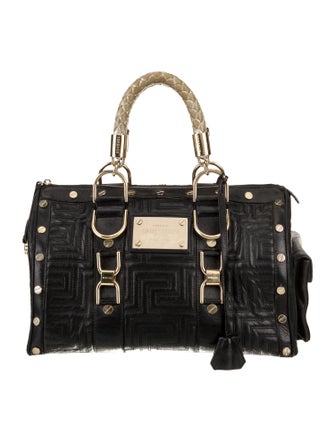 Gianni Versace Quilted Top Handle Bag