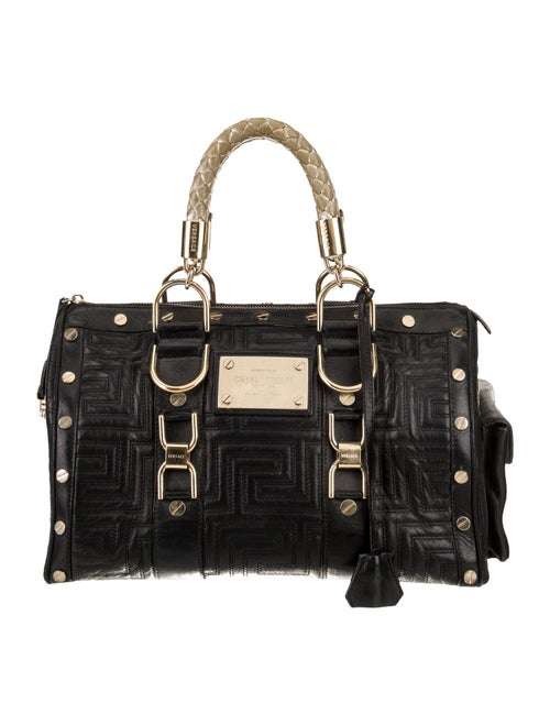 Gianni Versace Quilted Top Handle Bag