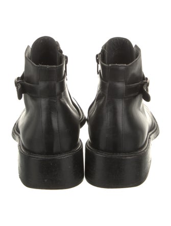 Gianni Versace Medusa Insignia Leather Boots