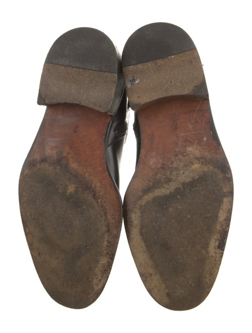 Gianni Versace Medusa Insignia Leather Boots