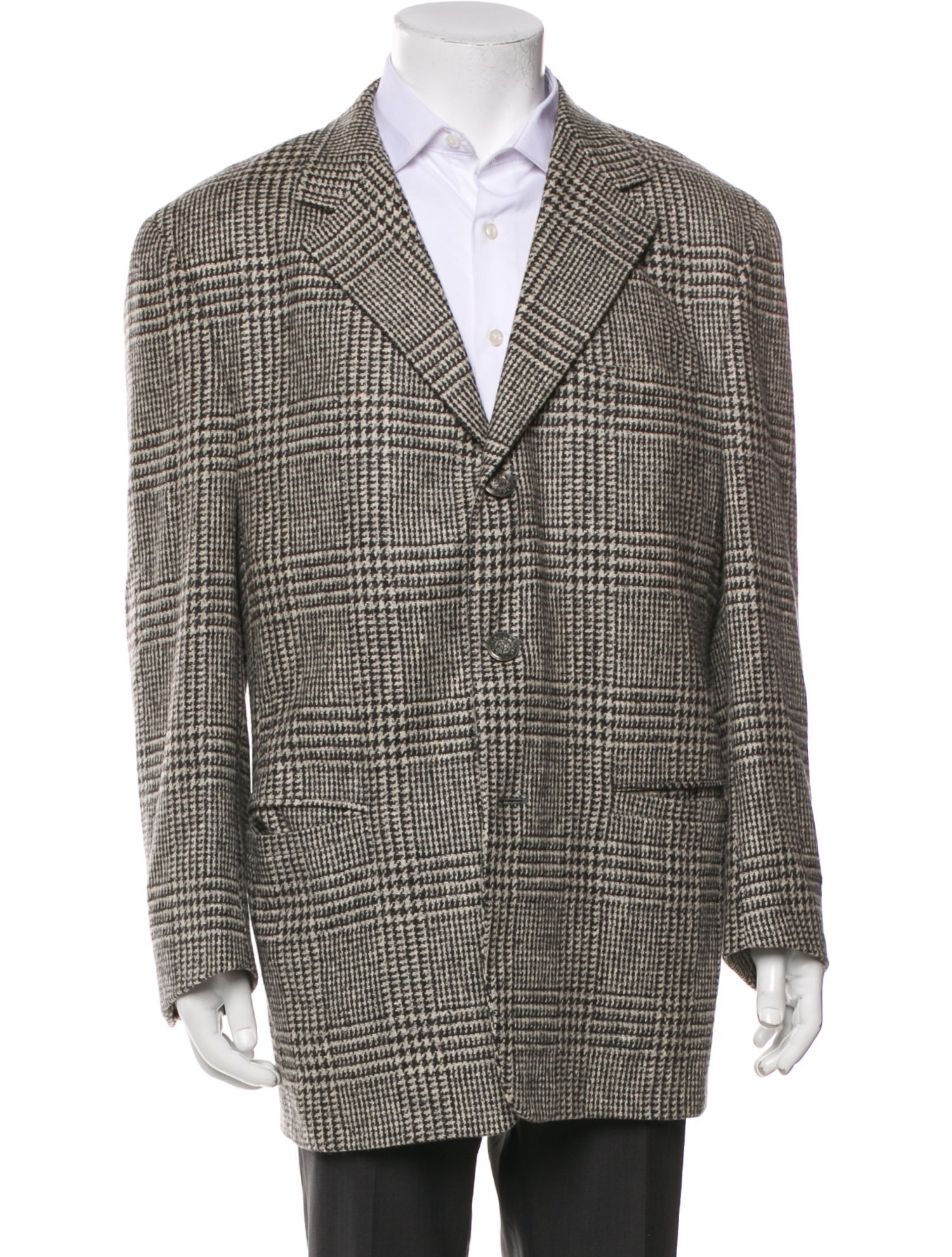 Gianni Versace 1990's Houndstooth Print Blazer
