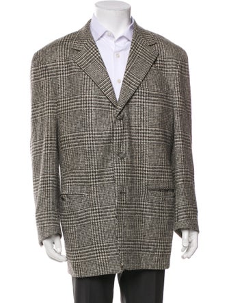 Gianni Versace 1990's Houndstooth Print Blazer