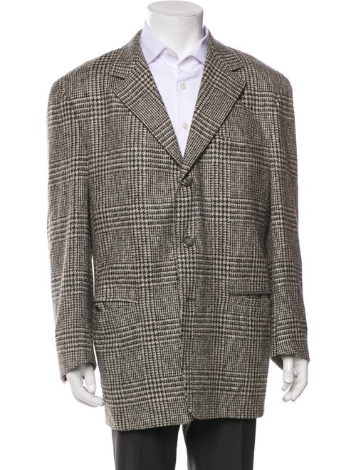 Gianni Versace 1990's Houndstooth Print Blazer