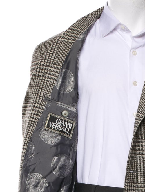 Gianni Versace 1990's Houndstooth Print Blazer
