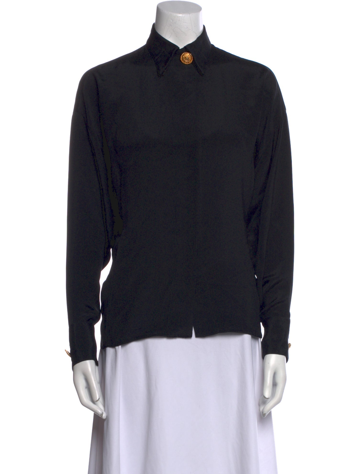 Gianni Versace Vintage 1990's Button-Up Top