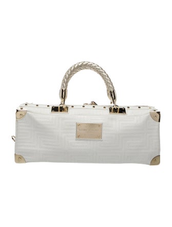 Gianni Versace Leather Top Handle Bag