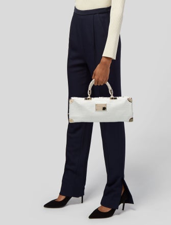 Gianni Versace Leather Top Handle Bag