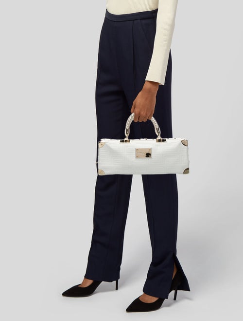 Gianni Versace Leather Top Handle Bag