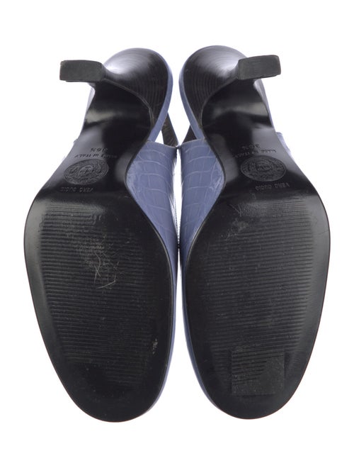 Gianni Versace Lizard Slingback Pumps