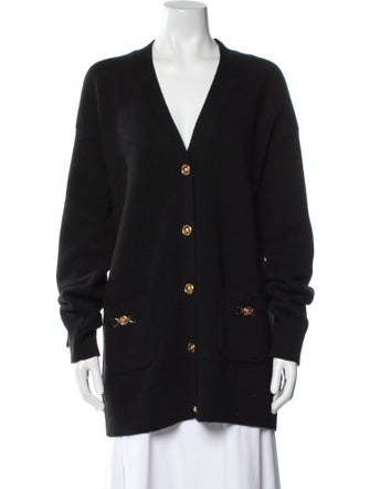 Gianni Versace Virgin Wool V-Neck Sweater