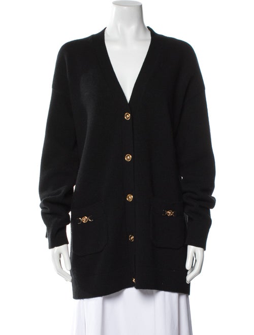 Gianni Versace Virgin Wool V-Neck Sweater