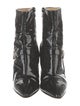 Gianni Versace Medusa Insignia Patent Leather Boots