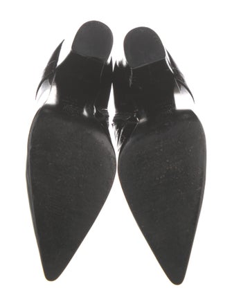 Gianni Versace Medusa Insignia Patent Leather Boots