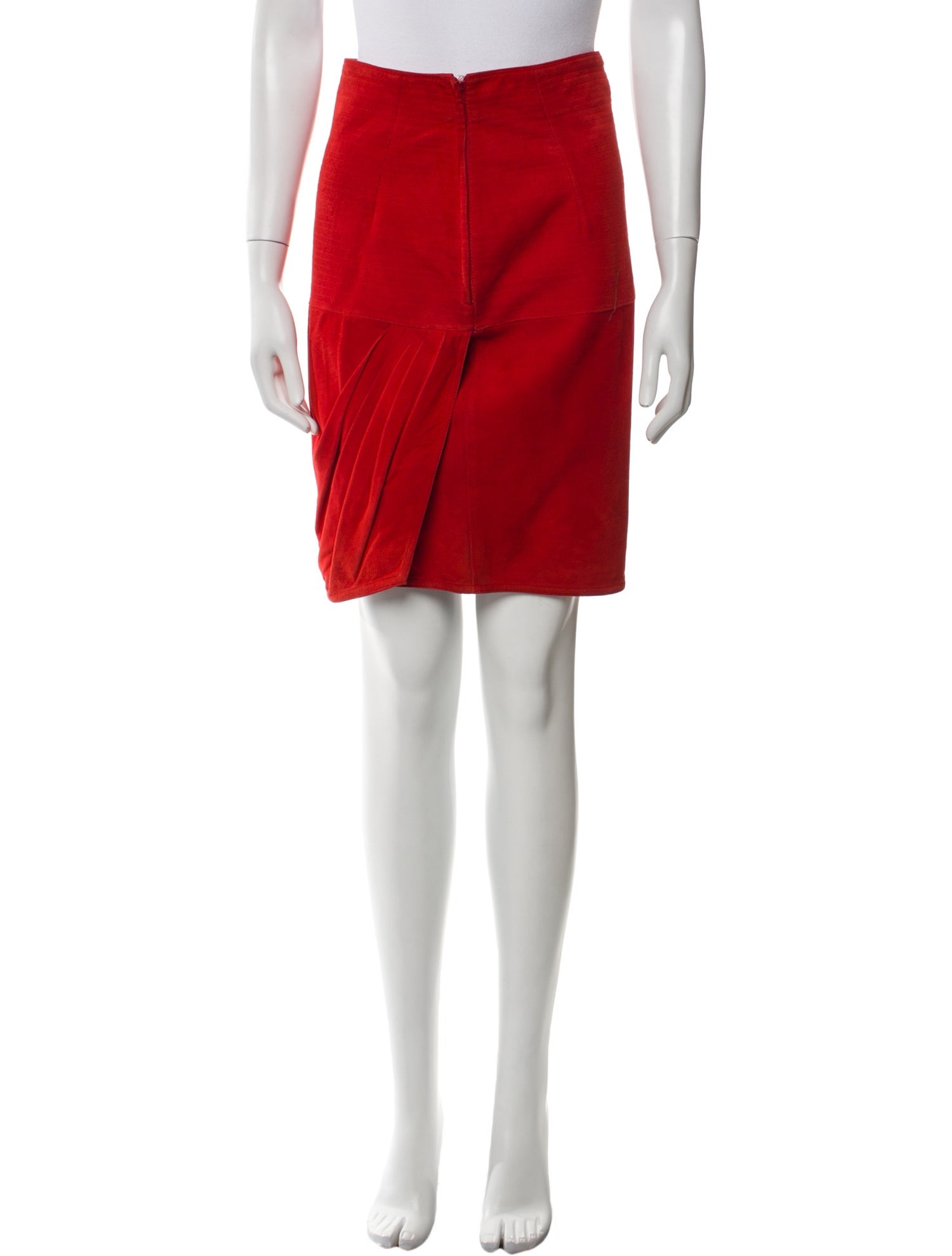 Gianni Versace Leather Knee-Length Skirt