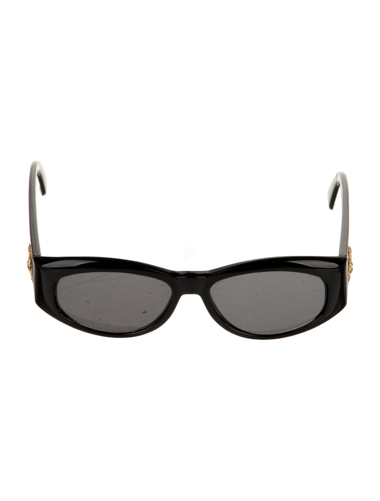 Gianni Versace Medusa Insignia Round Sunglasses