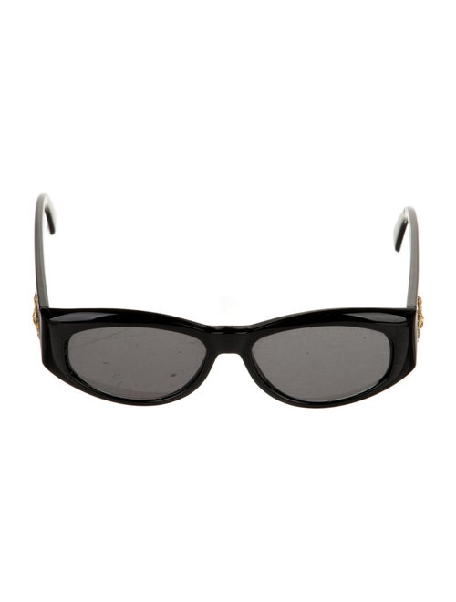 Gianni Versace Medusa Insignia Round Sunglasses
