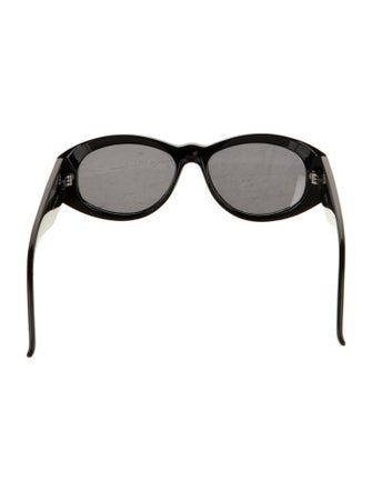 Gianni Versace Medusa Insignia Round Sunglasses