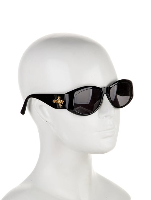 Gianni Versace Medusa Insignia Round Sunglasses
