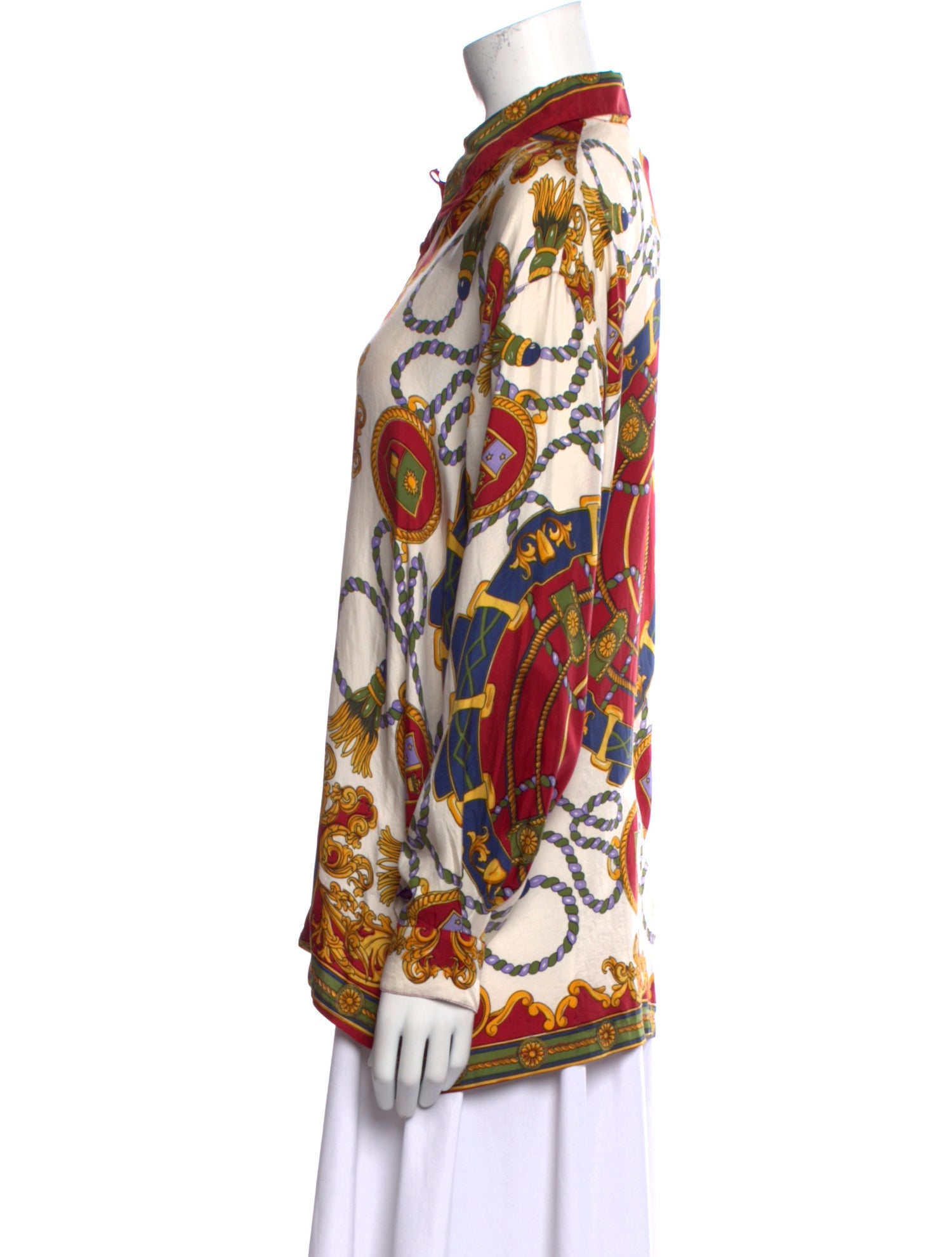 Gianni Versace Vintage 1990's Button-Up Top