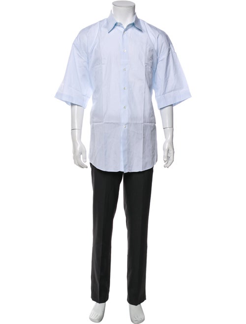 Gianni Versace Medusa Insignia Three-Quarter Sleeve Shirt