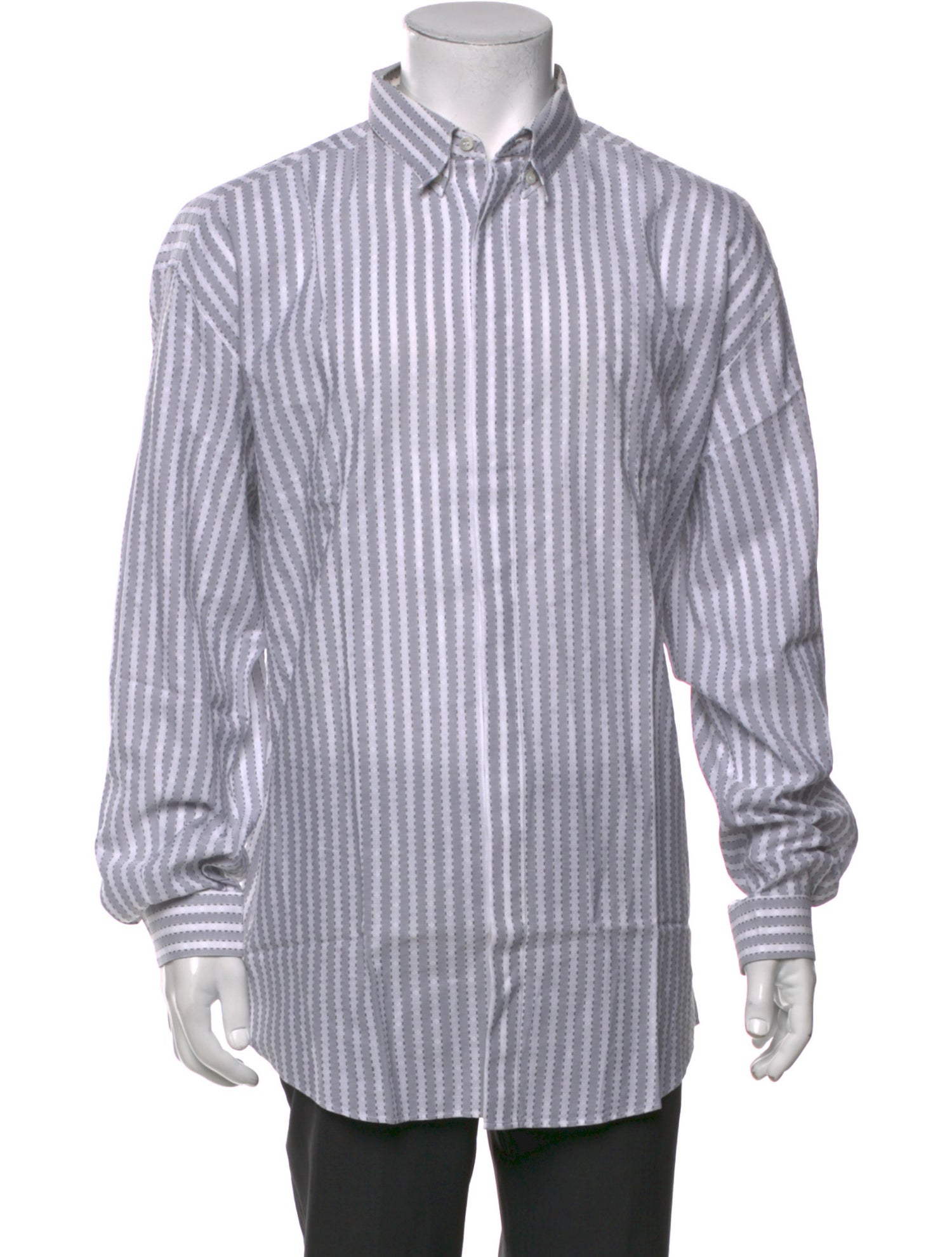 Gianni Versace Striped Long Sleeve Shirt