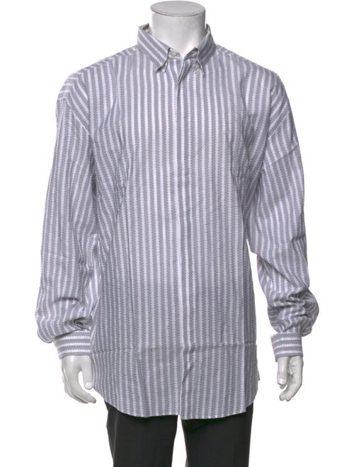 Gianni Versace Striped Long Sleeve Shirt