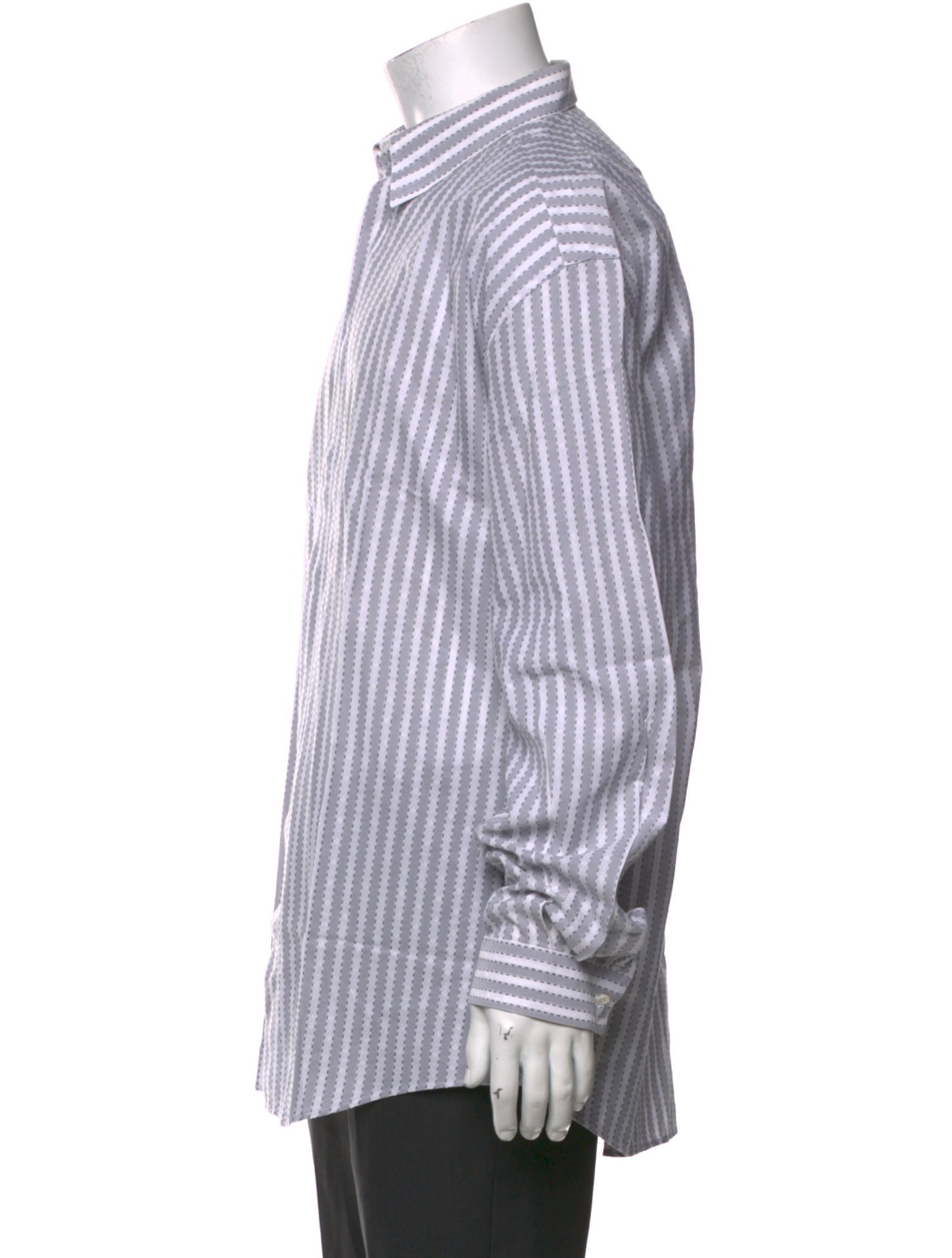 Gianni Versace Striped Long Sleeve Shirt