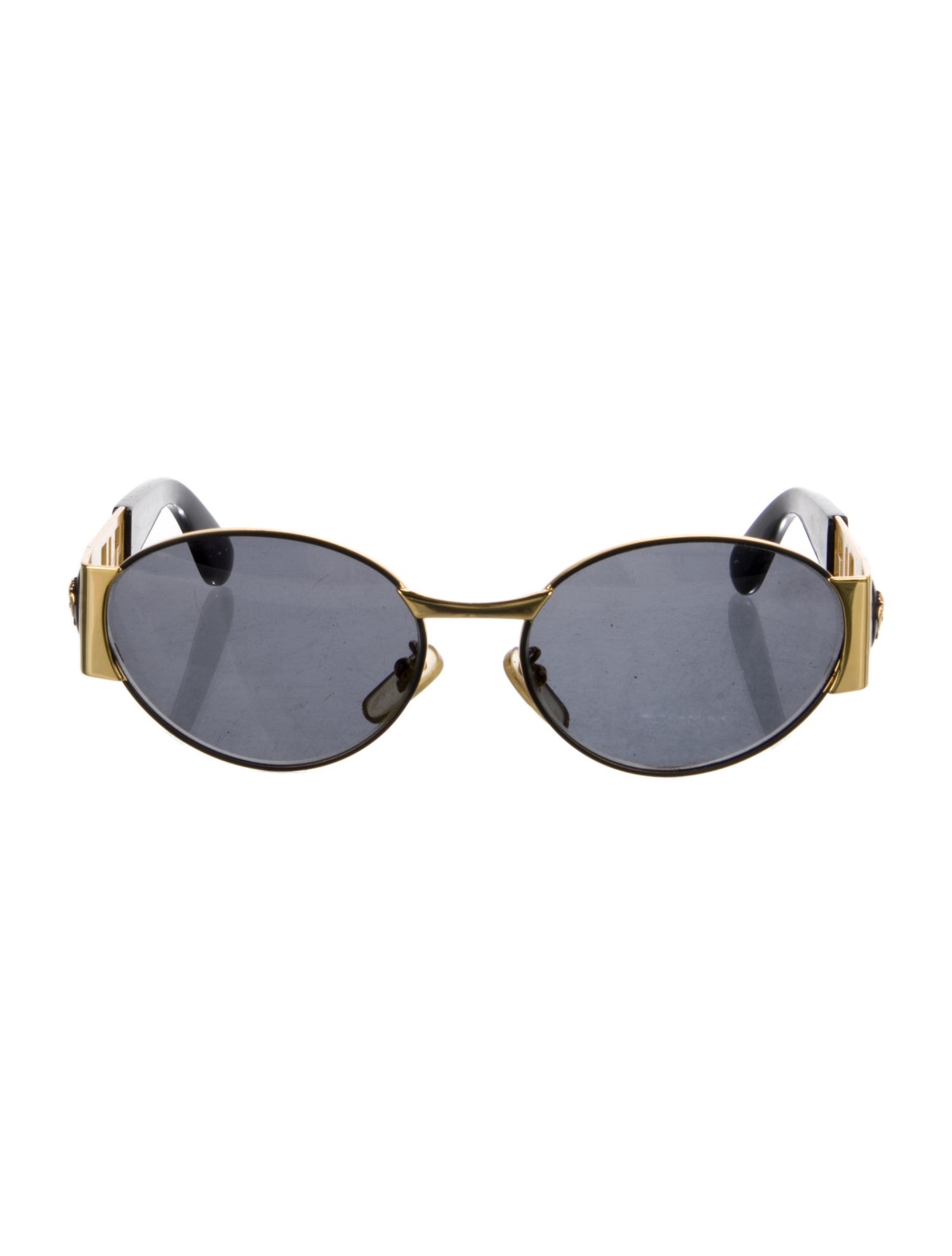 Gianni Versace Medusa Insignia Round Sunglasses