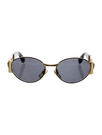 Gianni Versace Medusa Insignia Round Sunglasses