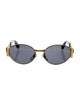 Gianni Versace Medusa Insignia Round Sunglasses