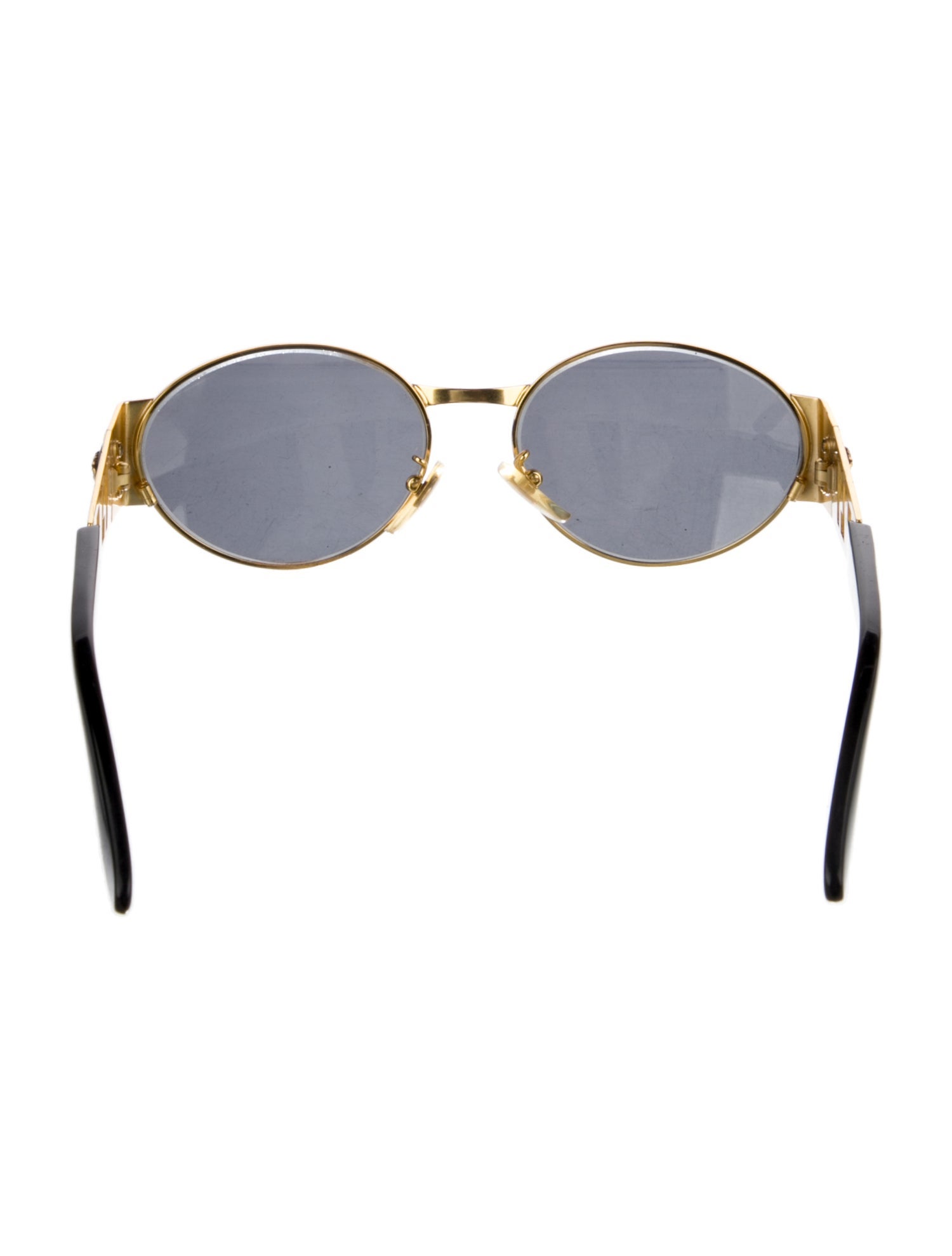 Gianni Versace Medusa Insignia Round Sunglasses
