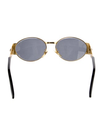 Gianni Versace Medusa Insignia Round Sunglasses