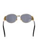 Gianni Versace Medusa Insignia Round Sunglasses