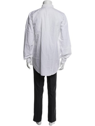 Gianni Versace Long Sleeve Tuxedo Shirt