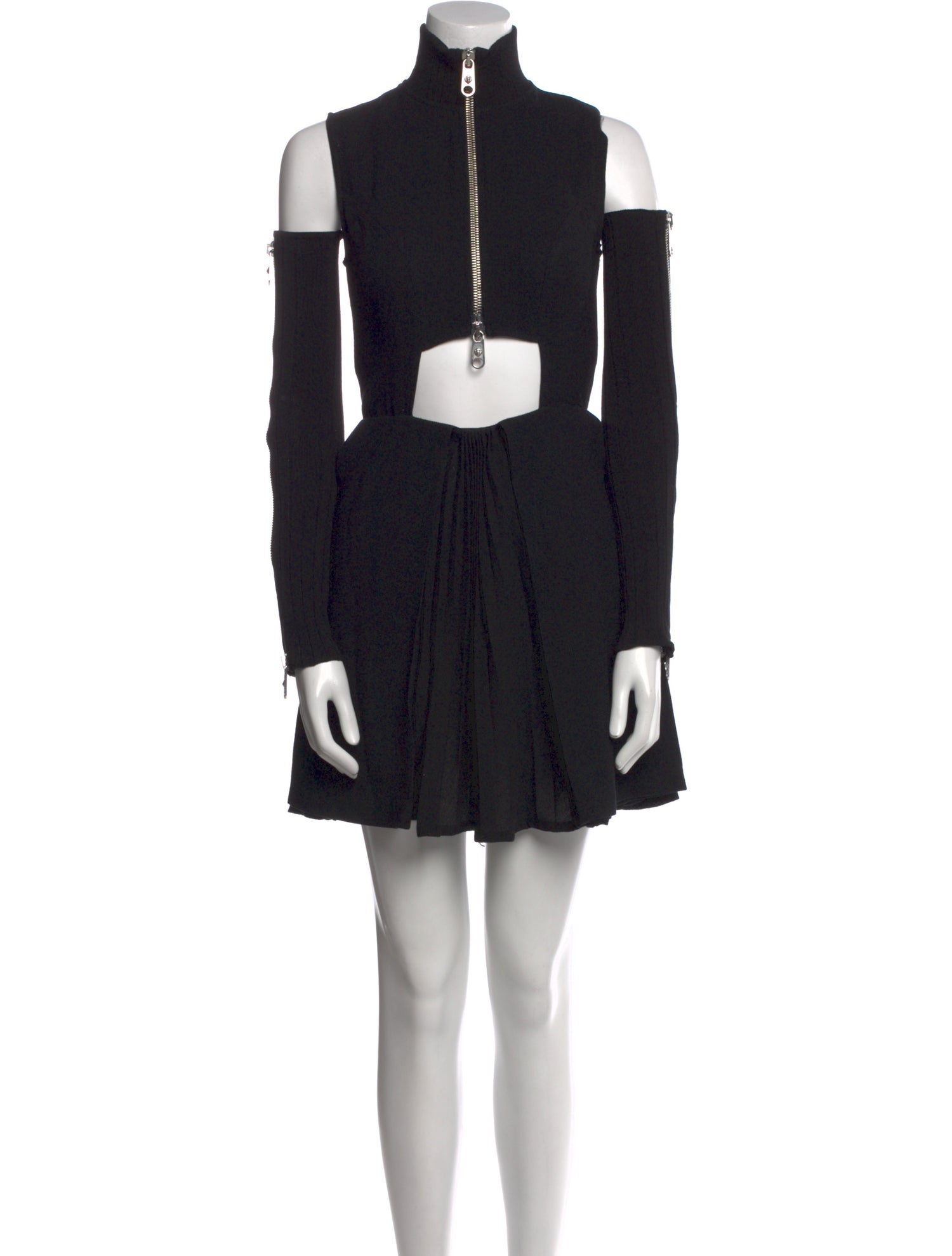 Versus Versace Mock Neck Mini Dress