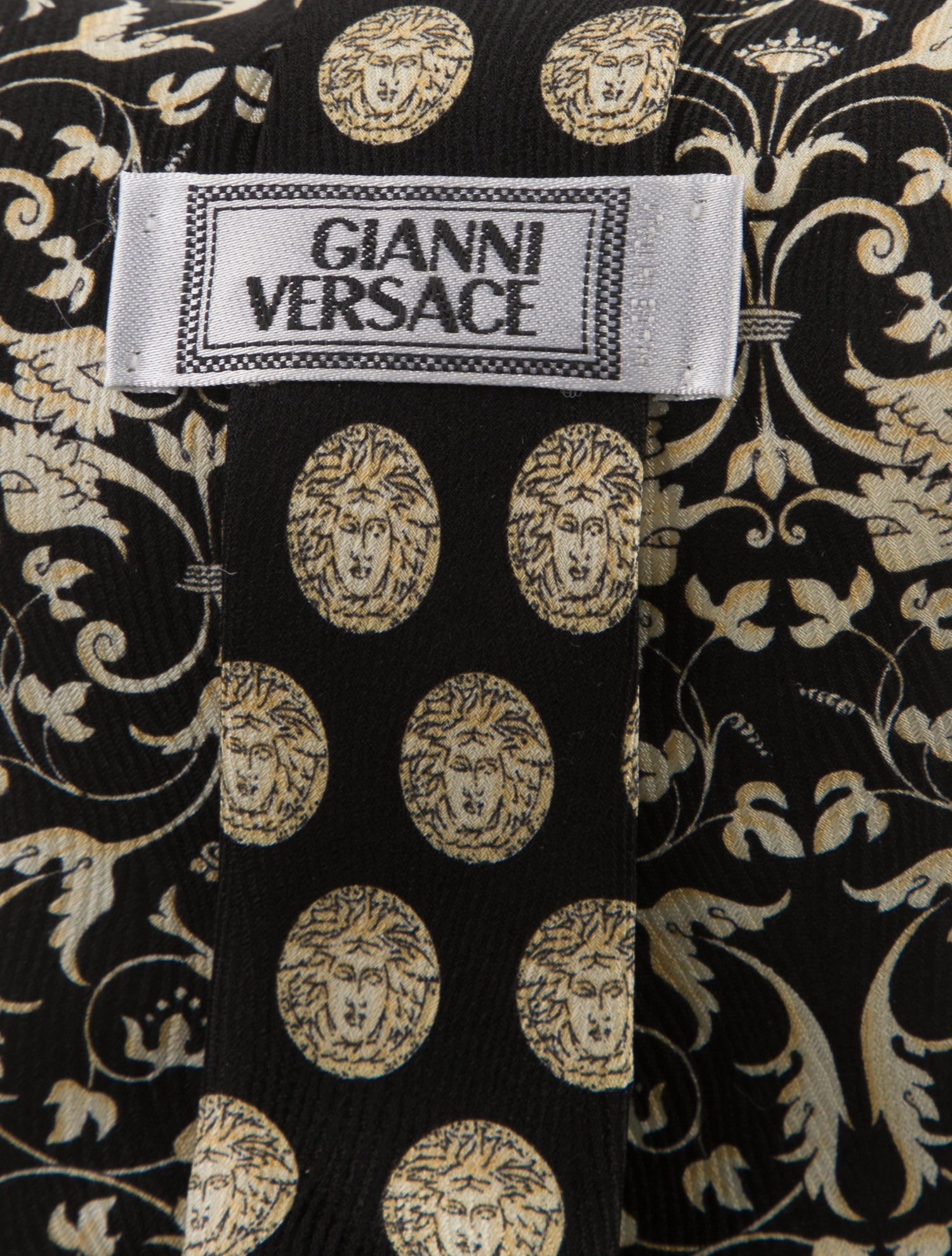 Gianni Versace Vintage Baroque Medusa Tie