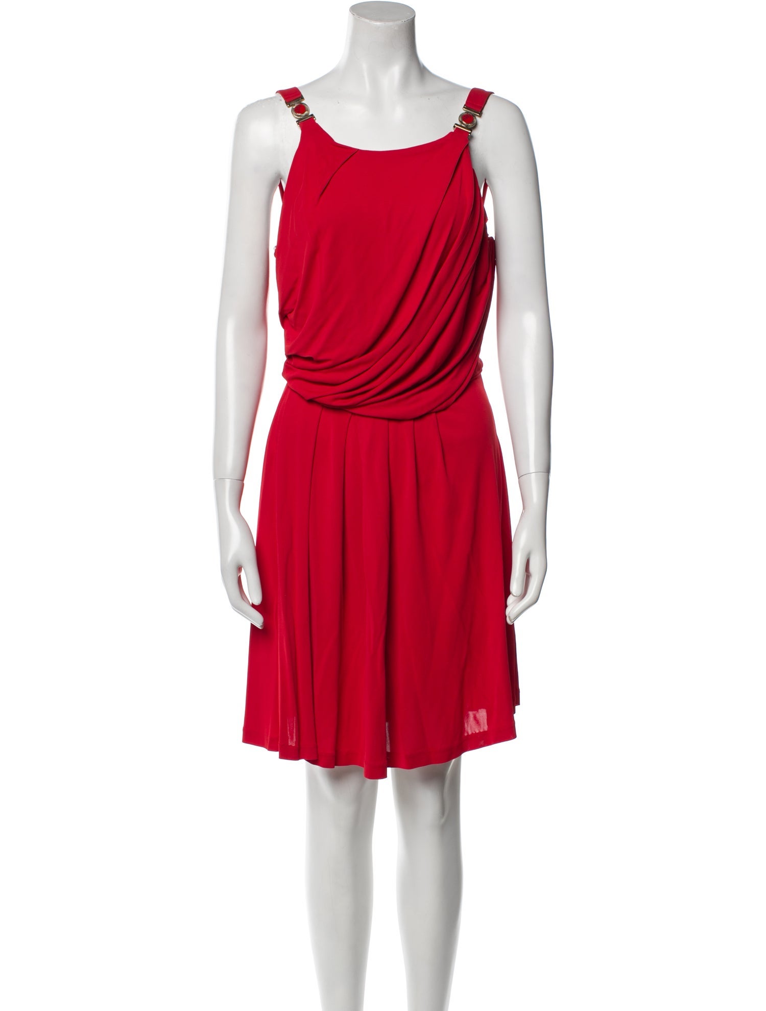 Versace Scoop Neck Mini Dress