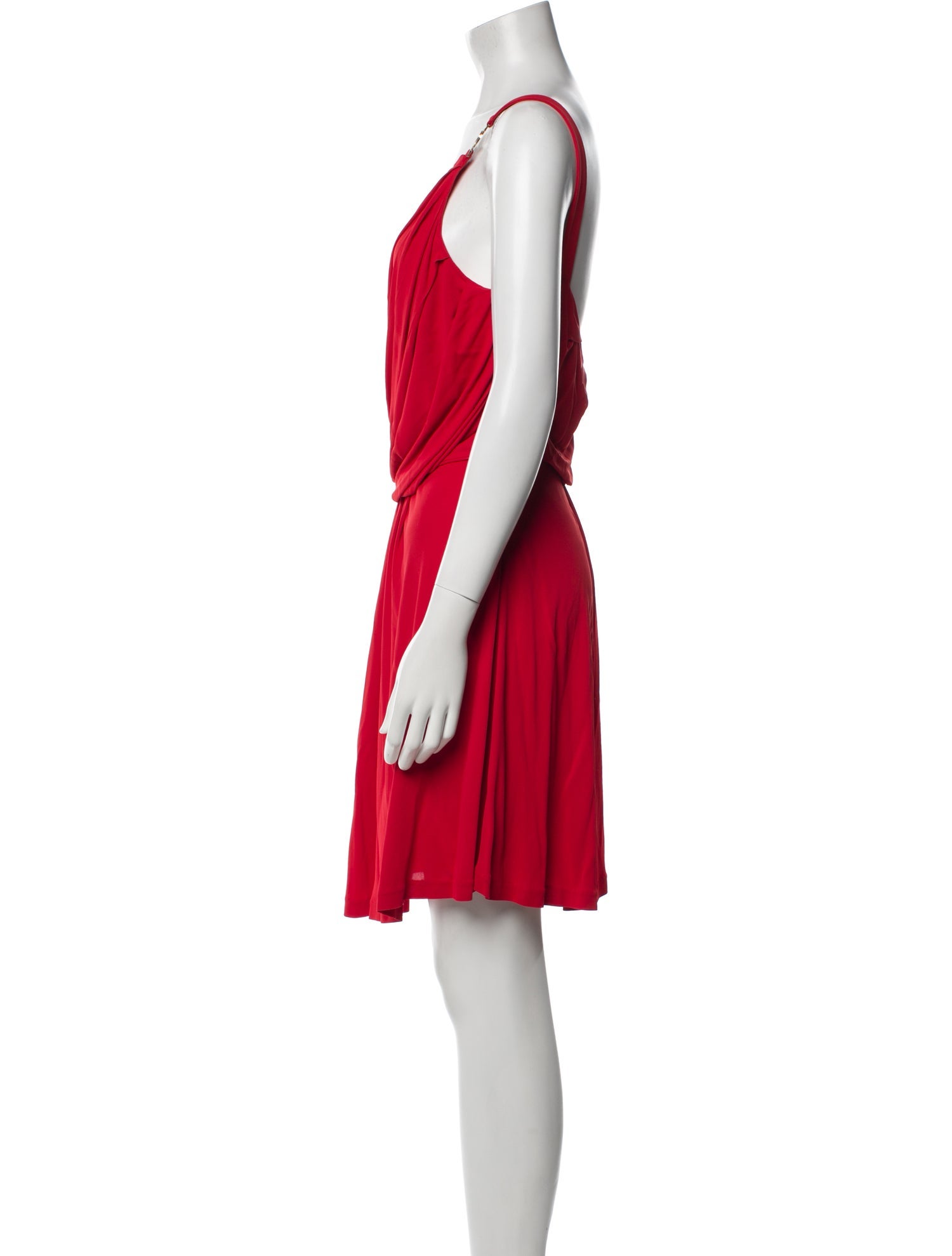 Versace Scoop Neck Mini Dress