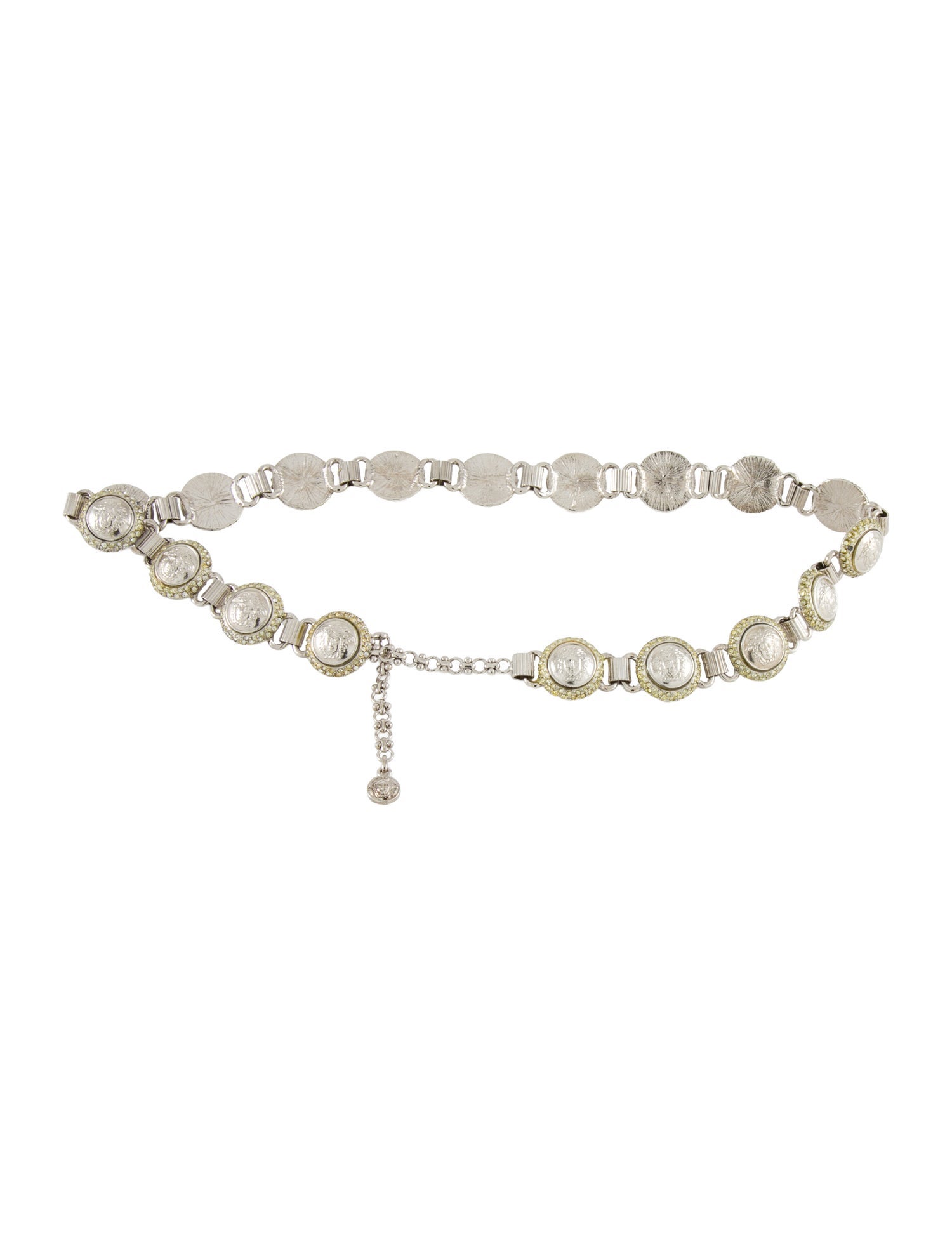 Gianni Versace Metal Crystal Embellishments Waist Belt