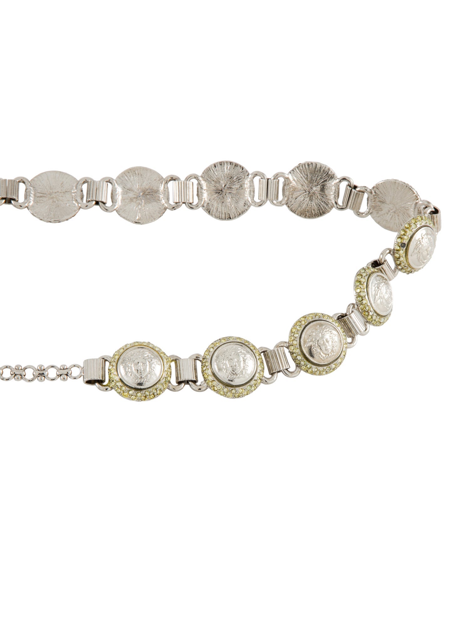 Gianni Versace Metal Crystal Embellishments Waist Belt