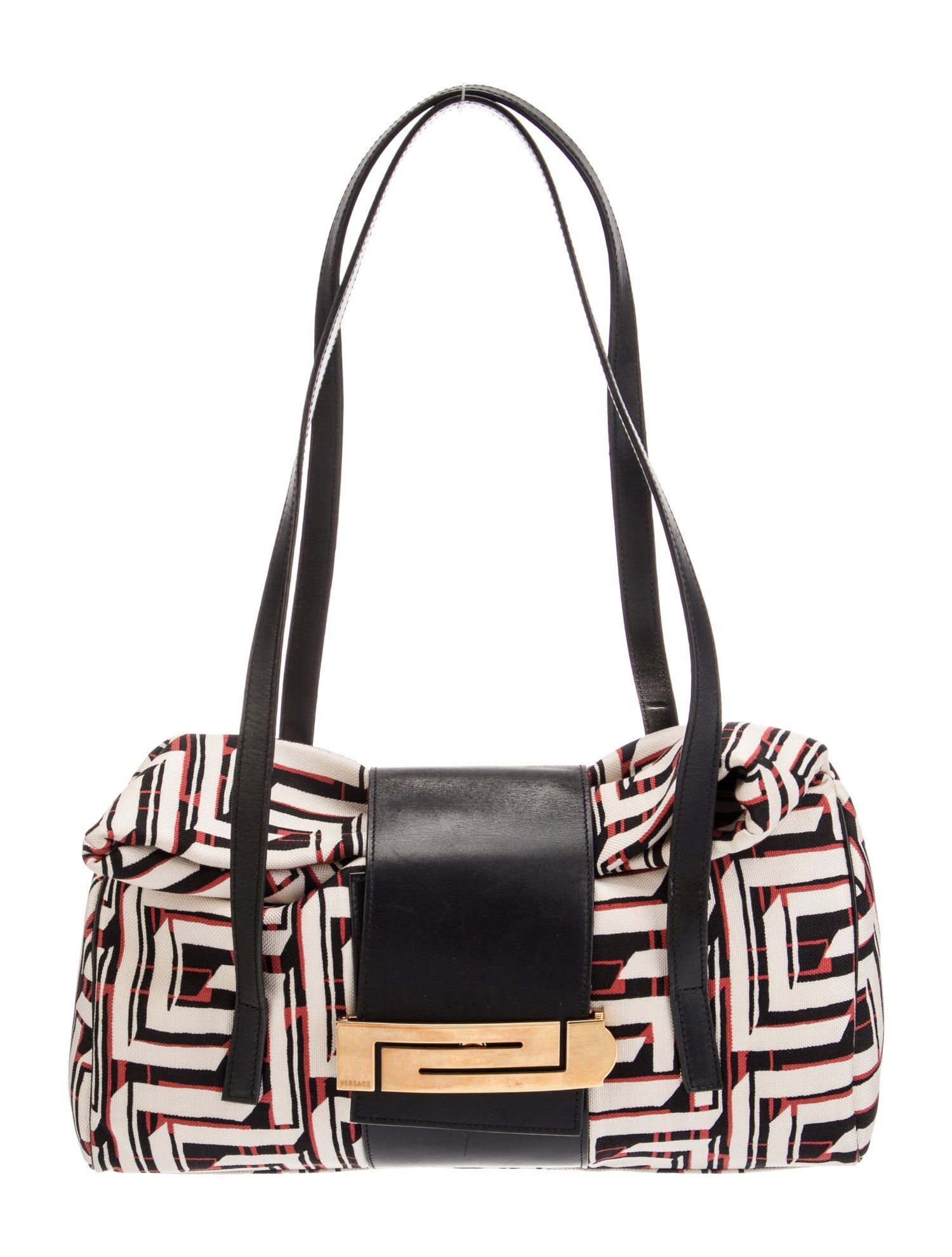 Gianni Versace Canvas Shoulder Bag