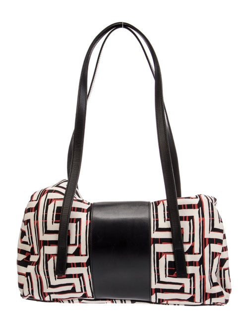 Gianni Versace Canvas Shoulder Bag