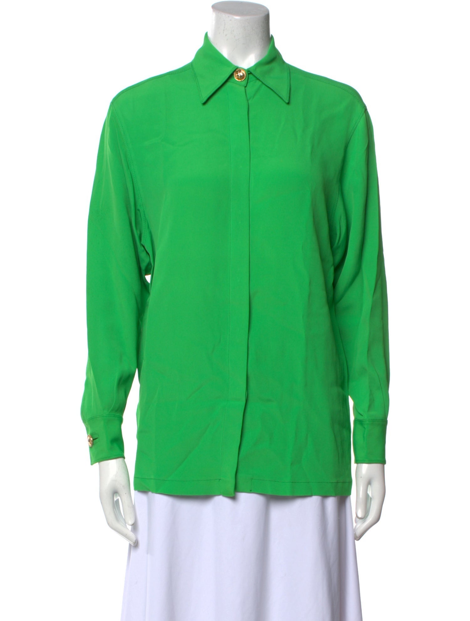 Gianni Versace Vintage 1980's Button-Up Top