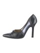 Gianni Versace Leather D'Orsay Pumps