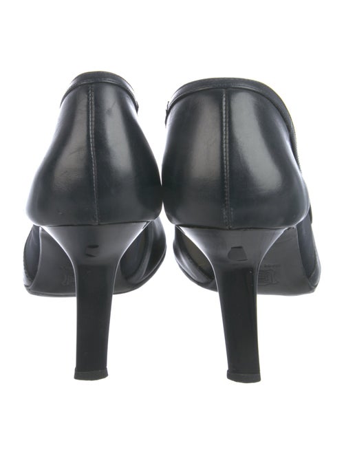 Gianni Versace Leather D'Orsay Pumps