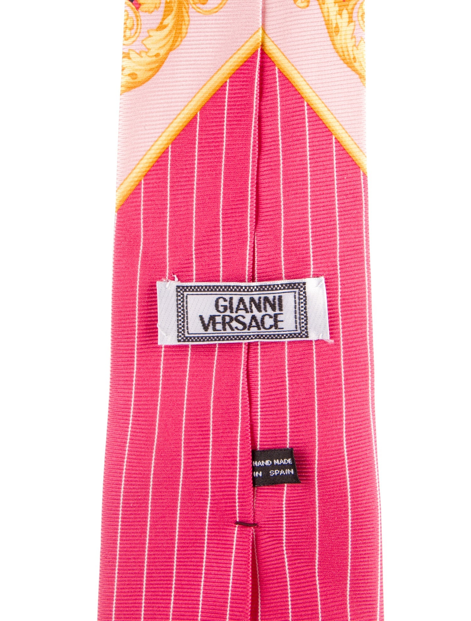 Gianni Versace Silk Pattern Print Tie