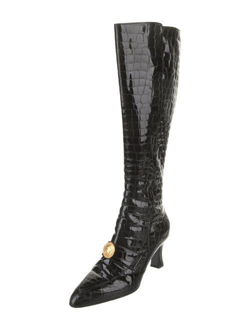 Gianni Versace Crocodile Boots