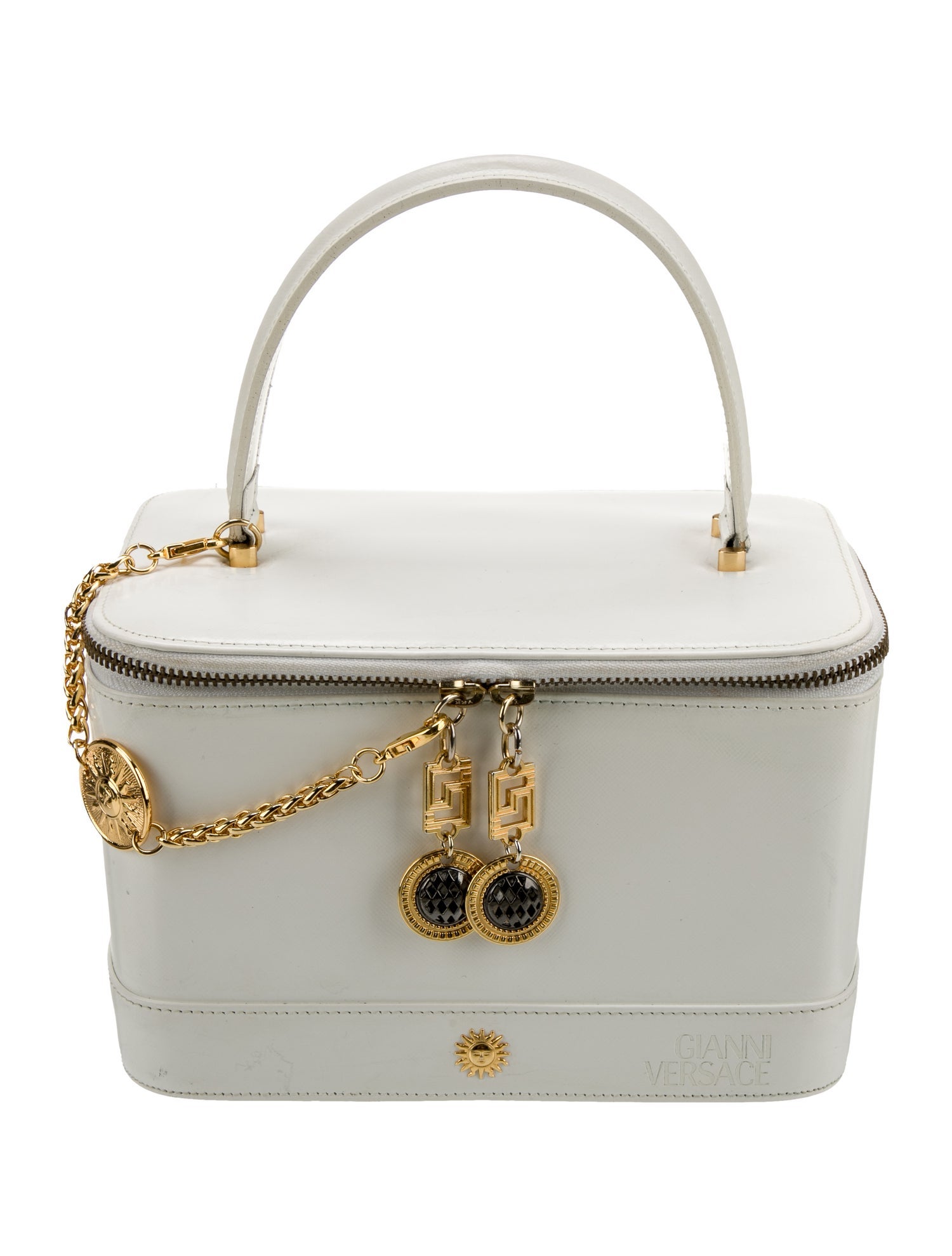 Gianni Versace Leather Top Handle Bag